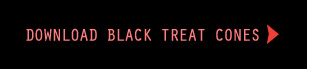 Download the printable black Halloween treat cones