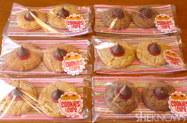 Boob cookies in packaging