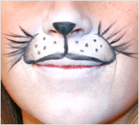 Halloween animal makeup tutorial - animal whiskers