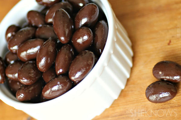 Chocolate covered almonds