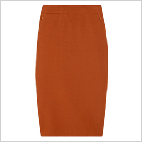 Burnt orange skirt