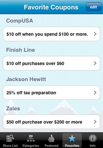 Coupon Sherpa app