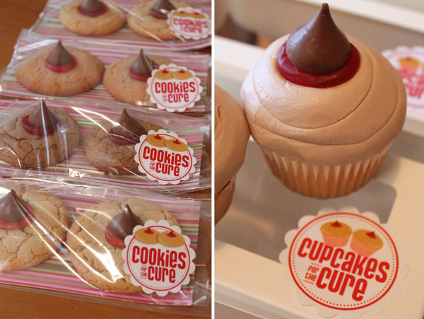 Boob cookies and cupcakes