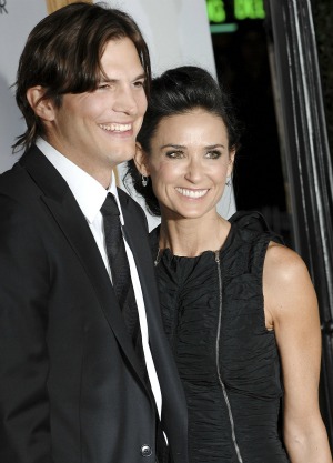 Ashton Kutcher and Demi Moore