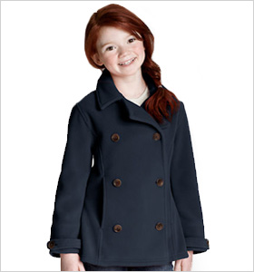 Lands' End Thermacheck 200 Fleece Pea Coat