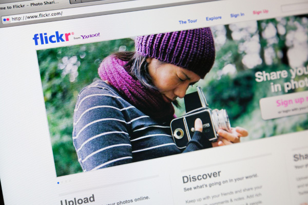 Flickr homepage