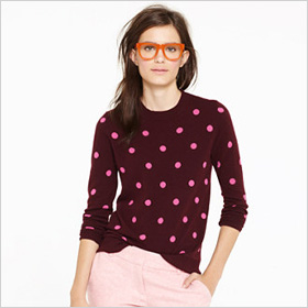 Polka dot sweater