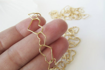 Heart chain necklace