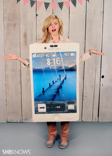 Broken iphone halloween costume