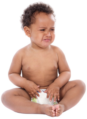 Baby in diaper