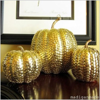 Gold pumpkins