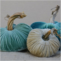 Velvet plush pumpkins