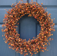Orange berry wreath