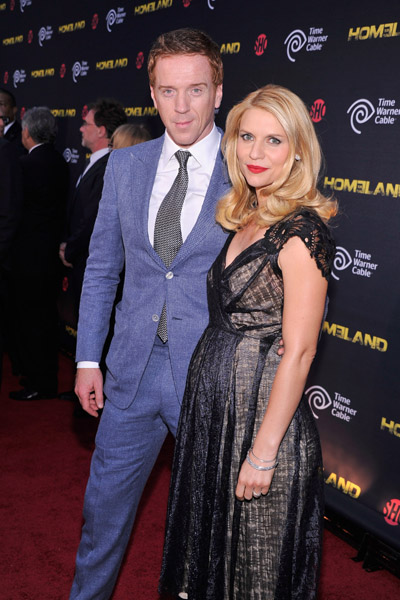 Pregnant Claire Danes at Homeland premiere