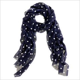 Polka dot scarf