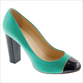 Cap toe heels
