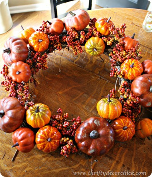 Pumpkin wreath