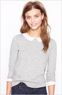 J. Crew collar tee, $75