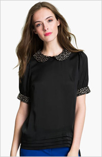 Vince Camuto jeweled collar blouse, $150