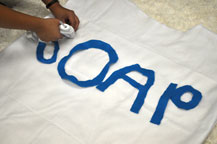 Soap letter cut outs