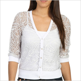 sheer cardigan