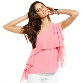 one-shoulder blouse