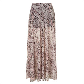snake print maxi