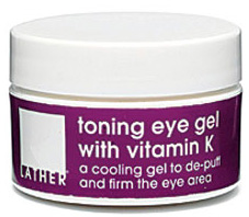 Lather's Toning Eye Gel with Vitamin K