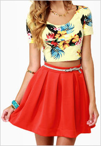 Flowing skirt