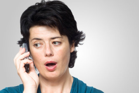 Woman on the phone