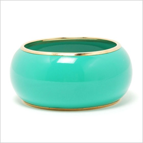 Metal Trim Plastic Bangle