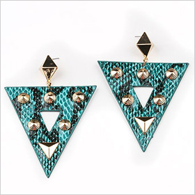 Reptilian Stud Earrings