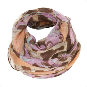 Pastel Animal Border Scarf