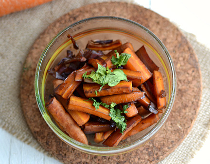 Balsamic glazed carrots