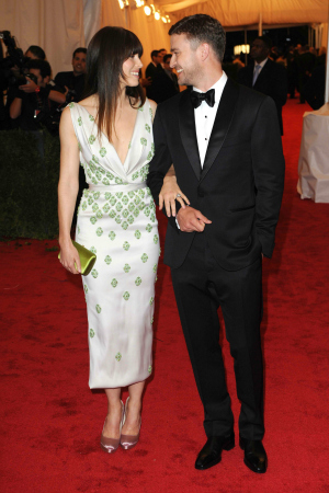 Jessica Biel and Justin Timberlake at the 2012 Costume Institute Gala