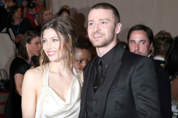 Jessica Biel and Justin Timberlake at the Costume Institute Gala Benefit