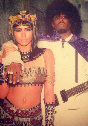 Cassie as Cleopatra and P. Diddy as Prince for Halloween 2012