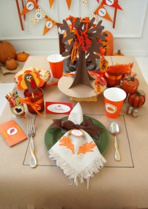 Fun and festive kids table