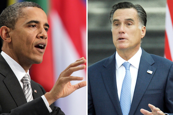 Barack Obama and Mitt Romney