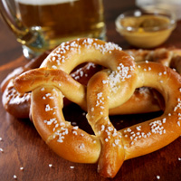 Pretzel and mustard