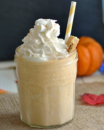 Boozy pumpkin milkshake