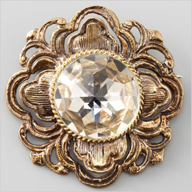 vintage-inspired bronze pin 