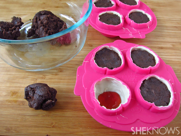 Cake Ball Brains with Oozing Cherry Blood