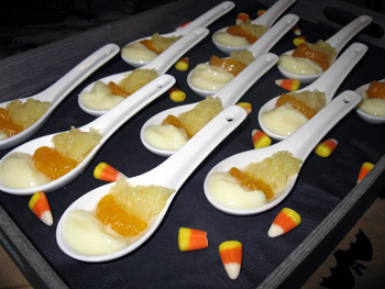 Candy corn spoons