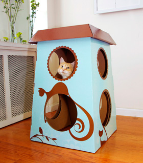 Contemporary Cat Castle