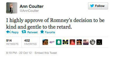 Ann Coulter twitter screenshot