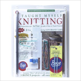 Beginner’s knitting book