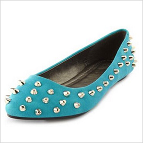 Charlotte Russe studded ballet flats, $30, charlotterusse.com
