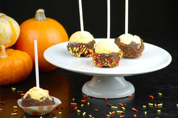 Frozen pumpkin-cheese bites