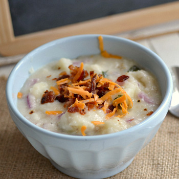 Loaded baked potato soup